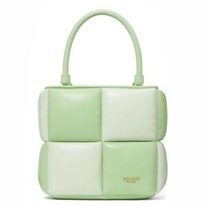 CLOSING CLOSET Kate Spade Green Crossbody White Tote Bag